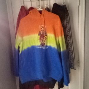 PoLo bear tye dyed hoodie Ralph lauren